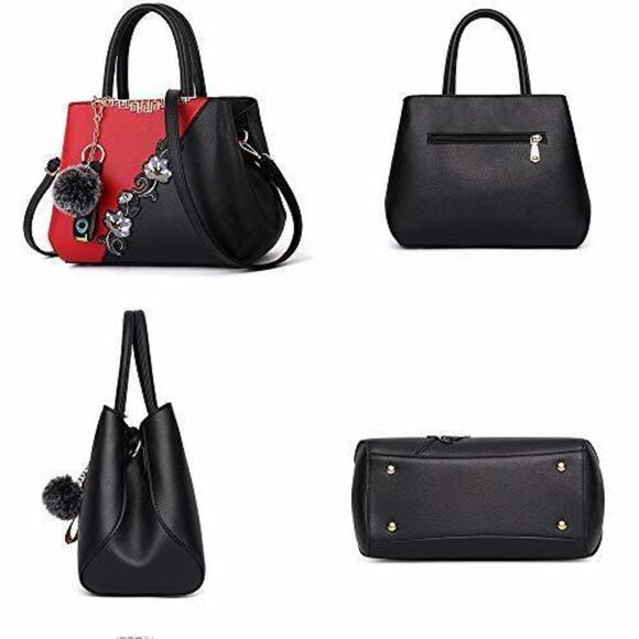 Classic Genuine Textured Bag Satchel For Women: Soft Textured Strap Handbags F - Picture 2 of 7